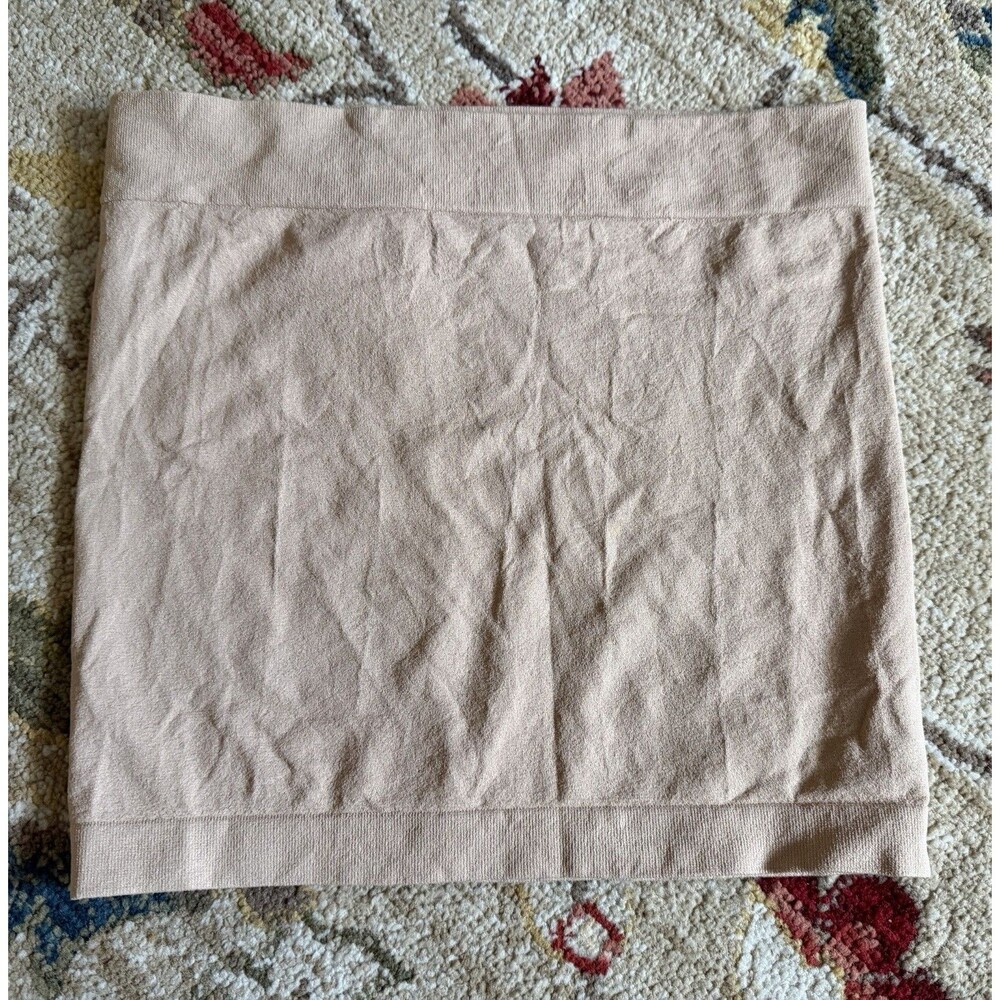 Victorias Secret Tube Top Beige Strapless Nylon Spandex One Size NEW
